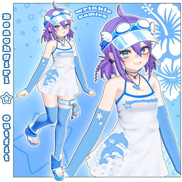 🐬 Beachgirl Outfit + Hairstyle - Manuka base
