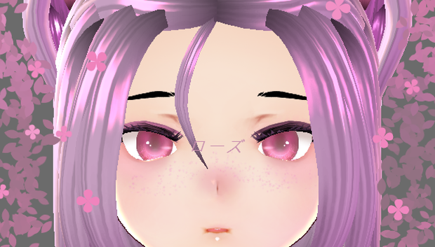 【VRoid】 Shining Eyes (Pink Ver) - ローズ