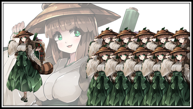 高画質立ち絵素材　異国商人・狸娘　「オタヌキ」