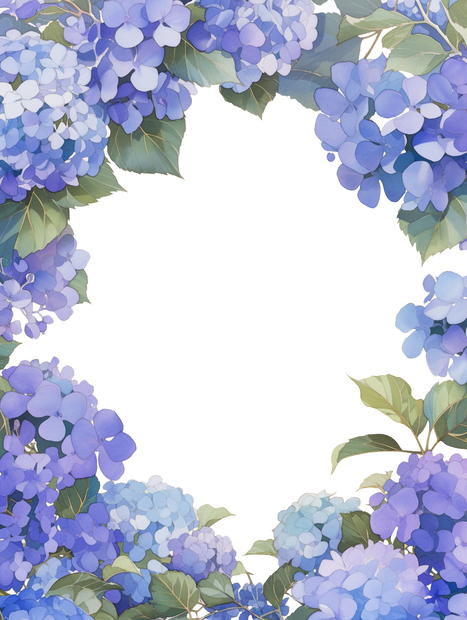 紫陽花 フレーム素材 