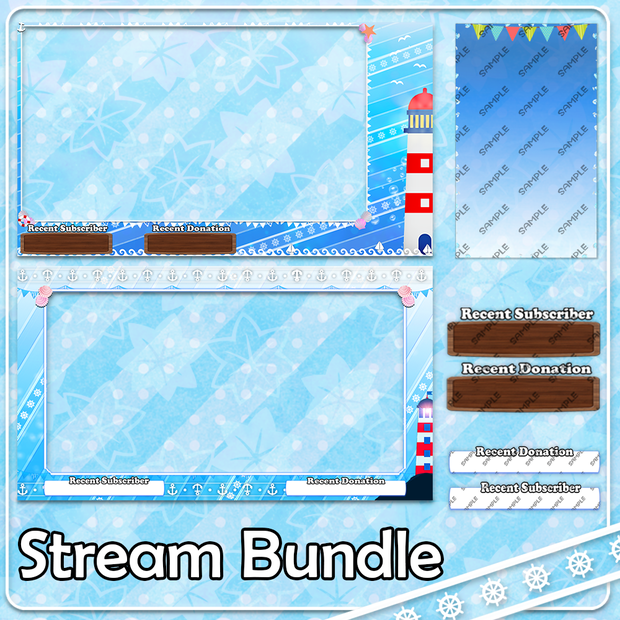 Stream Overlays【Ocean Postcard】