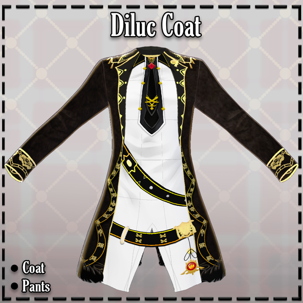 VRoid - Genshin Impact Diluc Coat