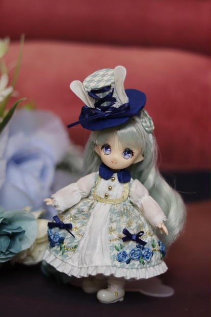 オビツ11サイズ 水色ドレス - あのめ洋裁店 - BOOTH