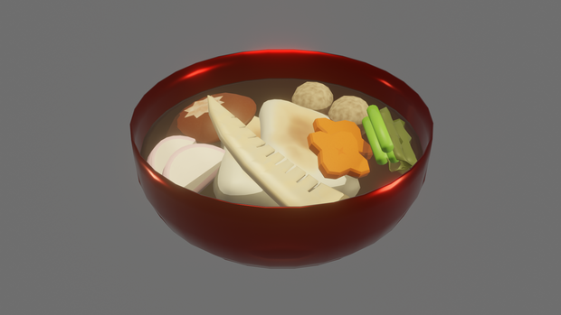 【3DCG】お雑煮