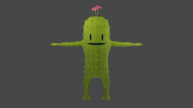 オリジナル3Dモデル アバターサボテンのサボたん