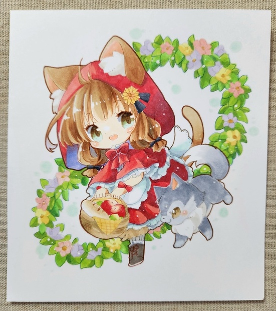 イラスト原画:赤ずきん - はぴ缶☆ - BOOTH