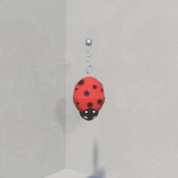 Free Lady Bug Earring Prefab