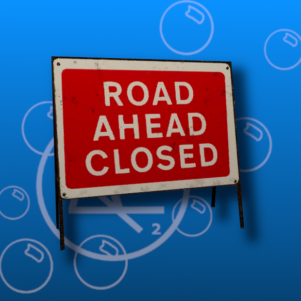 Free Road Closed Sign Prefab