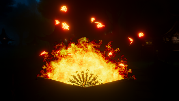 FREE! Fire Fan of Papilio Charontis 彼岸蝶の火扇 Unity Particle Systems