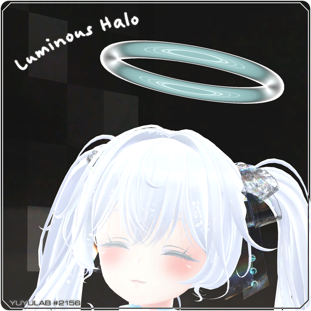 ［セール中］YUYULAB #2156 Accessory ルミナスヘイロウ【VRchat想定】