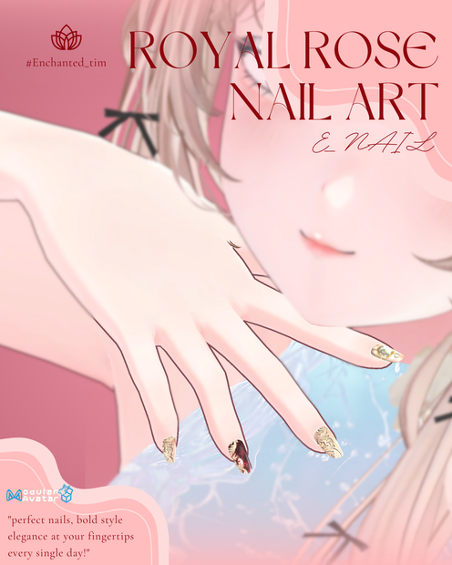 E_NAIL 専用マテリアル　-Royal Rose-王族の薔薇