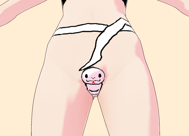 今年はへびどし（巳年）　白ヘビパンツ