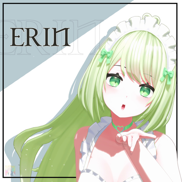 オリジナル3Dモデル "Erin" VRChat Warudo Compatible