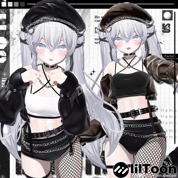 Chain leather outfit 【Sio対応】
