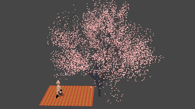 桜(Sakura)-お花見セット【VRChat用】