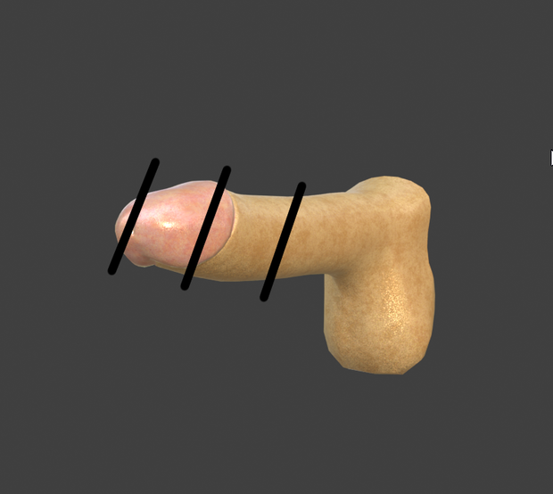 3Dモデル「ペニス」ちんこ Penis Blender/FBX対応