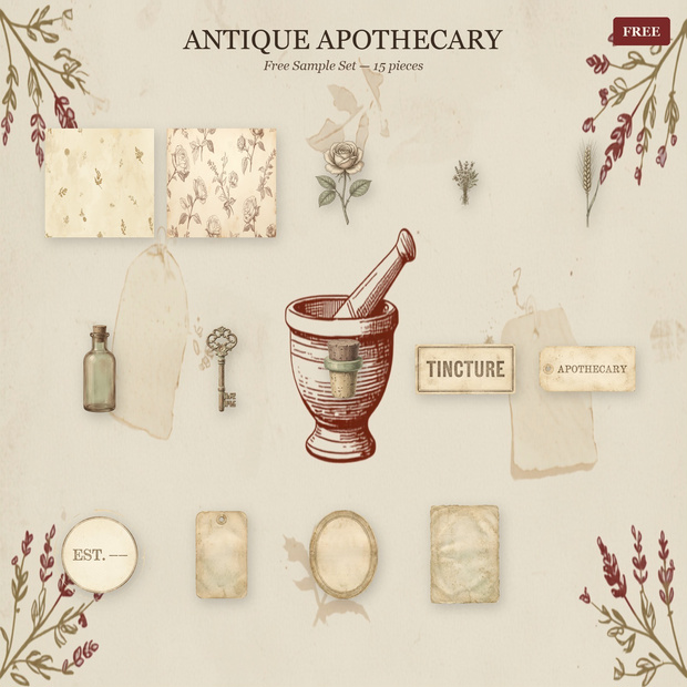 ANTIQUE APOTHECARY — サンプルセット(無料)