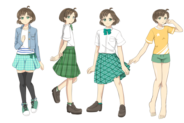 【6/23更新】ボブショートの少女の立ち絵