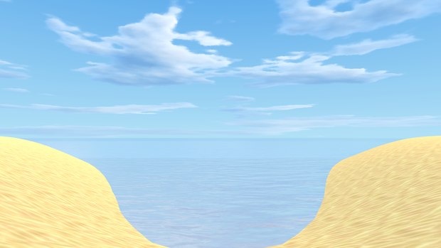 【VRChat想定】Sandy beach【無料ワールドアセット】