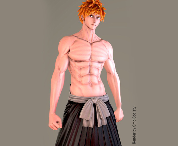 Ichigo Kurosaki - Clothes and Nude