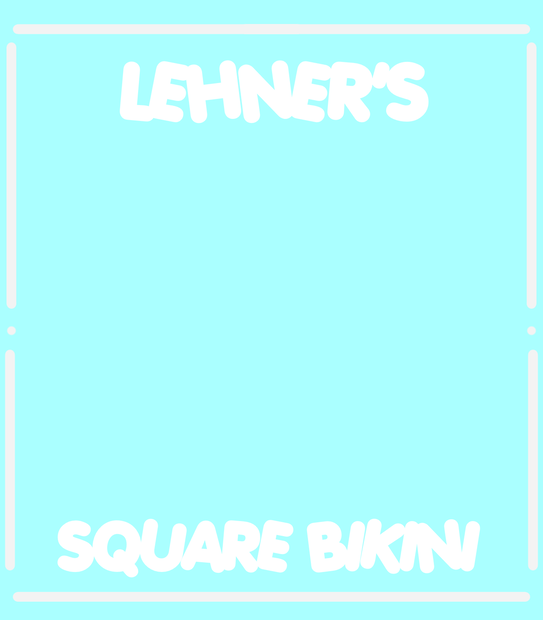 モデル【Lehner】Simple Square String Bikini