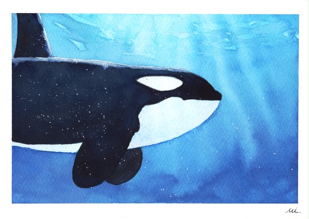 Amazon.co.jp: 海 絵 風景画 アート 原画 絵画 水彩画 : ホビー