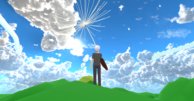 タンポポの綿毛３Dモデル【cluster用Asset】