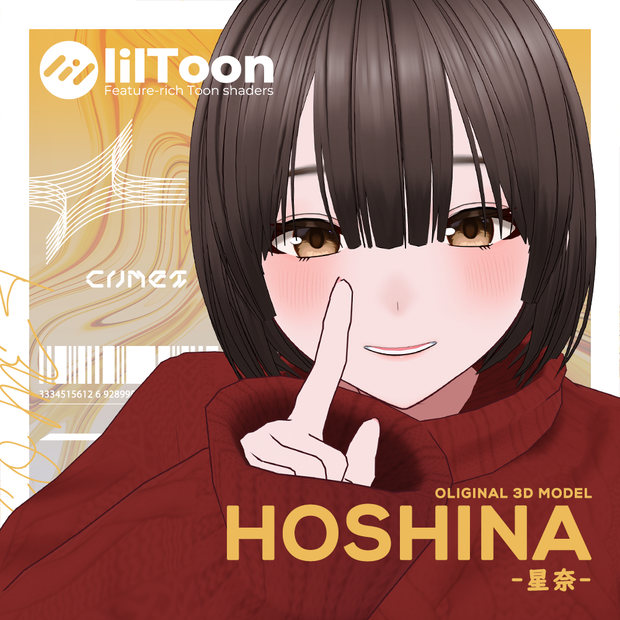 【半額セール中‼️】【オリジナル3Dモデル】星奈-HOSHINA-