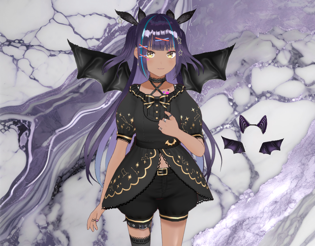 Bat wings and ears