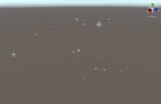 雪　パーティクル(簡易)
