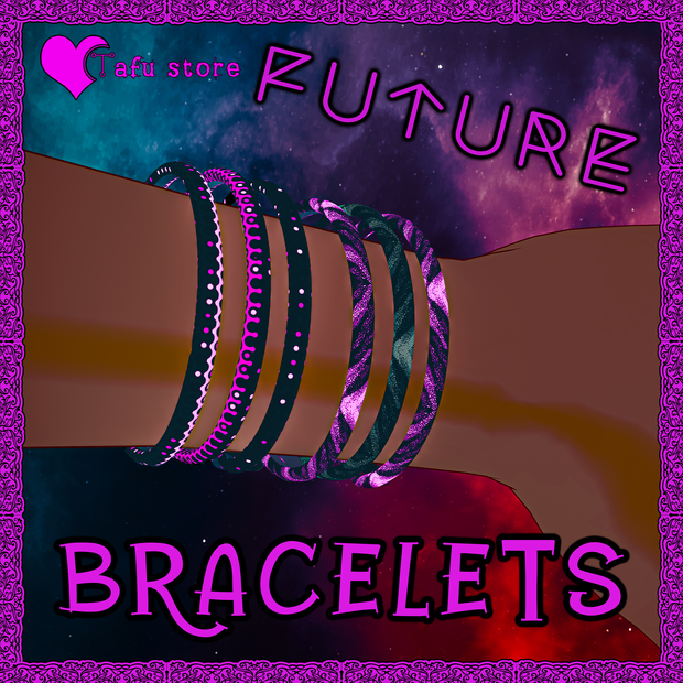 Future Bracelets (10 変種) (VRCアバターアクセサリー) [TafuStore] [VRChat]