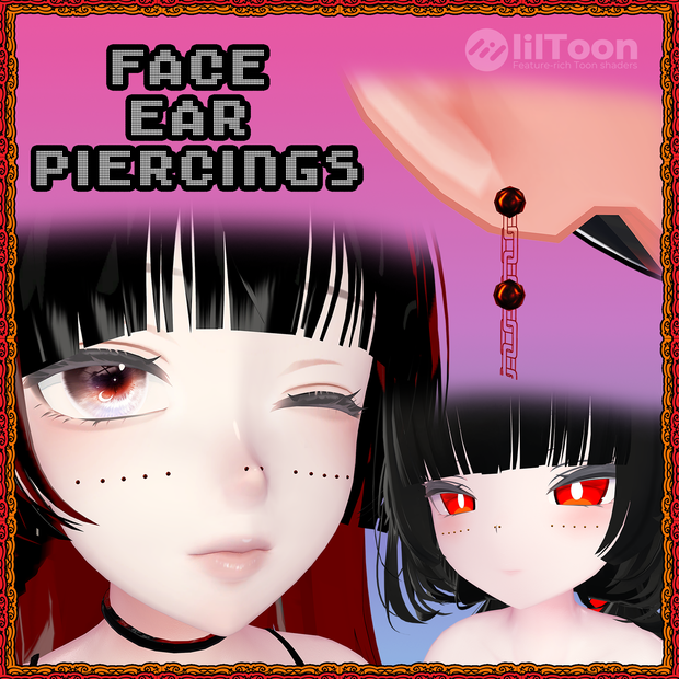 [無料] Face + Ear Piercings❣️顔と耳のピアス❣️10 Avatars ❣️ TafuStore 衣類 ❣️