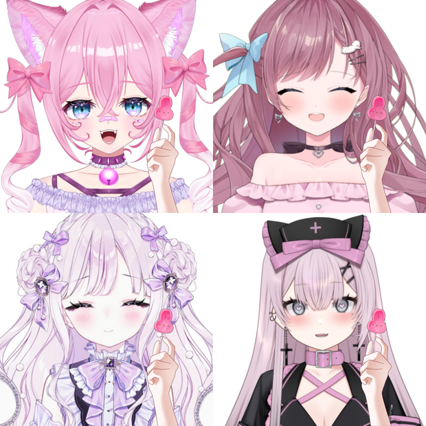 Vtuber素材-うさぎの飴を持つ手-高画質＋商用利用権