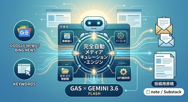 🤖【GAS×Gemini 3.6】完全自動メディアキュレーション・エンジン