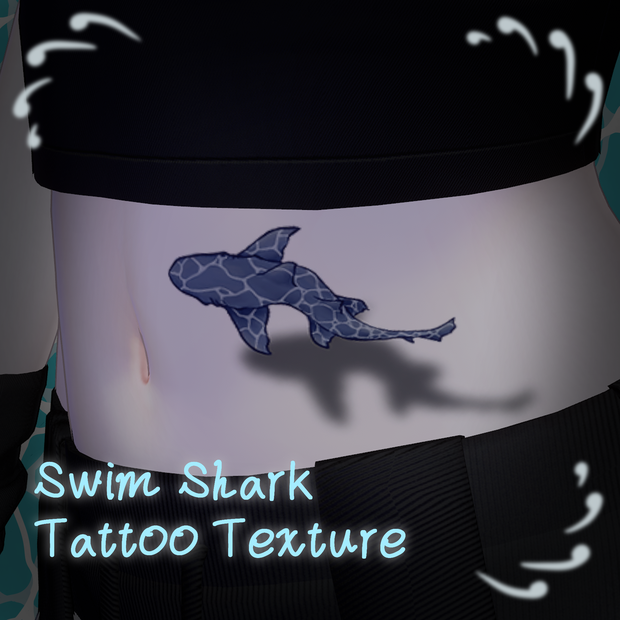 【VRChat】泳ぐサメのタトゥー
