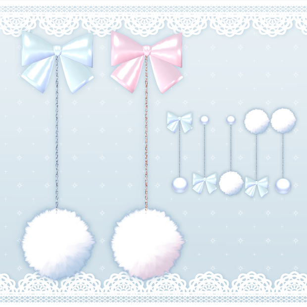 もこもこイヤリング（ピアス）