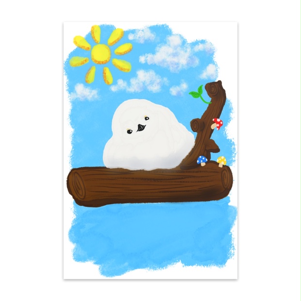 シマエナガ オリジナルイラスト ポストカード - ☆Happycolor☆ - BOOTH