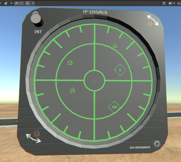 ZHK IP-1310/ALQ "RWR"