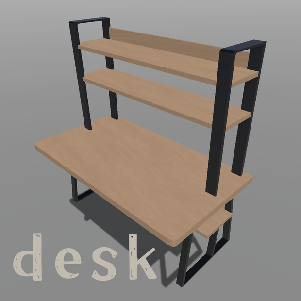 ちょっとかわいい学習机デスク 【student_desk】