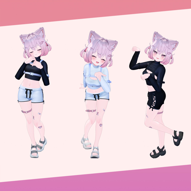 💖🐇 【9アバター対応】 - NYX Cropped Top-🐇💖