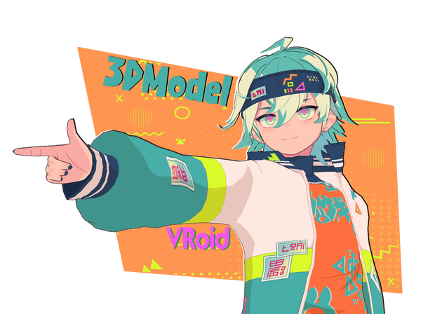 VRoid Model - P2U Sporty Guy 