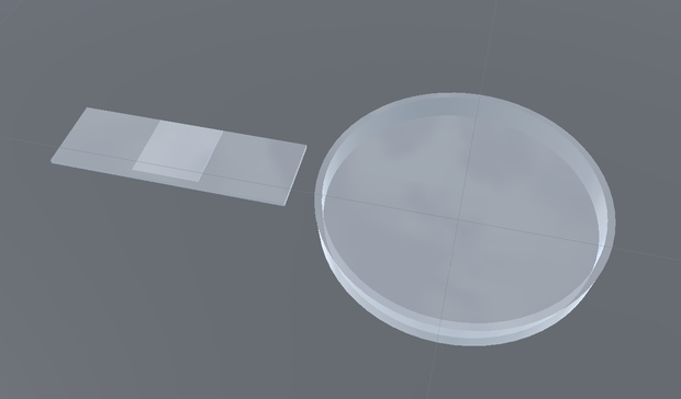 【無料3Dモデル】プレパラートと透明な容器