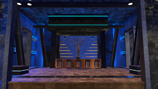 Dark Copper Bar VRChat World and 3D Assets