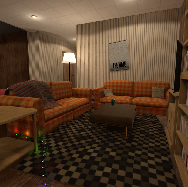 VRChat World My Parent's Basement Small Room [Udon] 