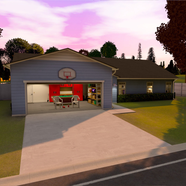 VRChat House and Home Props: Backyard Bash