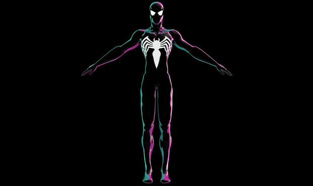 Comic Book Symbiote Spider-man VRC Model Unity Package
