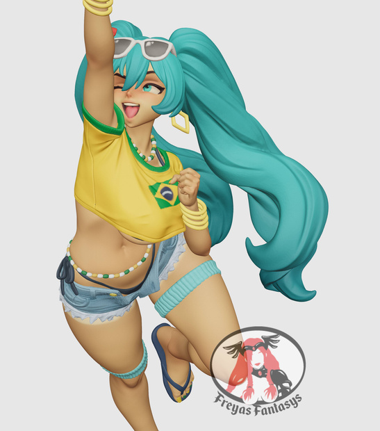 Brazilian Miku (SFW) 3D Print File