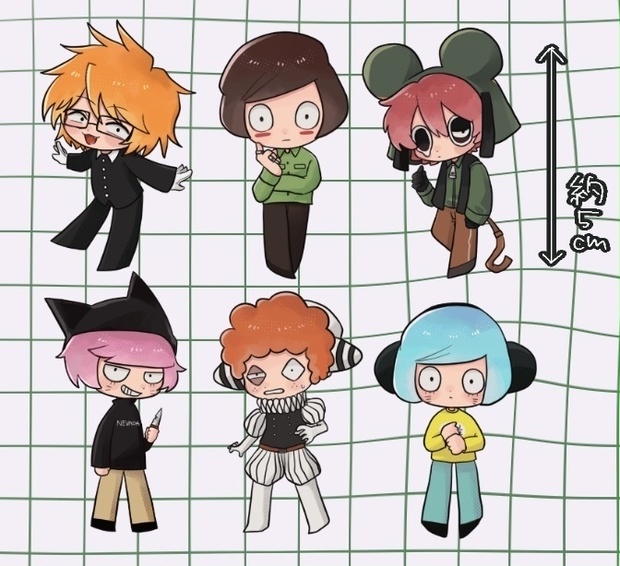 Ranfren】アクリルキーホルダー 全6種 - ひだり回リ - BOOTH