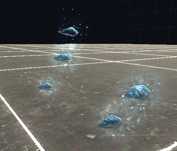 Ice Crystal Shot Triggered (VRChat Effect)