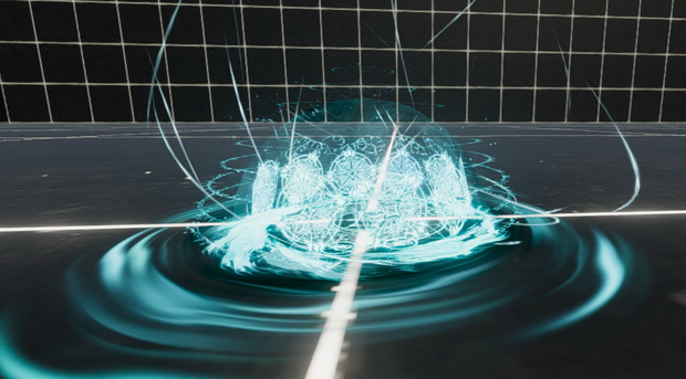 Magical Rune Summoning Ritual Effect